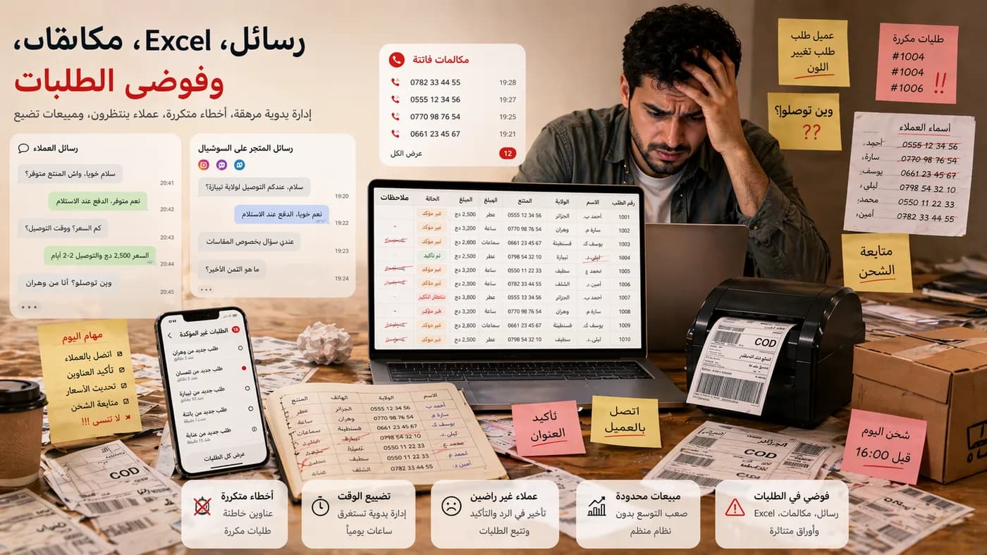 قبل Algerify فوضى الطلبات اليدوية